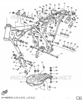 CADRE pour Yamaha TT600R de 1997