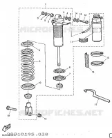 AMORTISSEUR ARRIERE pour Yamaha TT600R de 1997