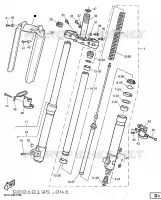 FOURCHE pour Yamaha TT600R de 1997