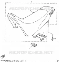 SELLE pour Yamaha TT600R de 1997