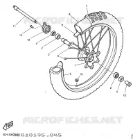 ROUE AVANT pour Yamaha TT600R de 1997