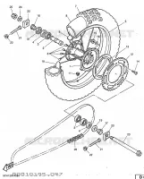 ROUE ARRIERE pour Yamaha TT600R de 1997