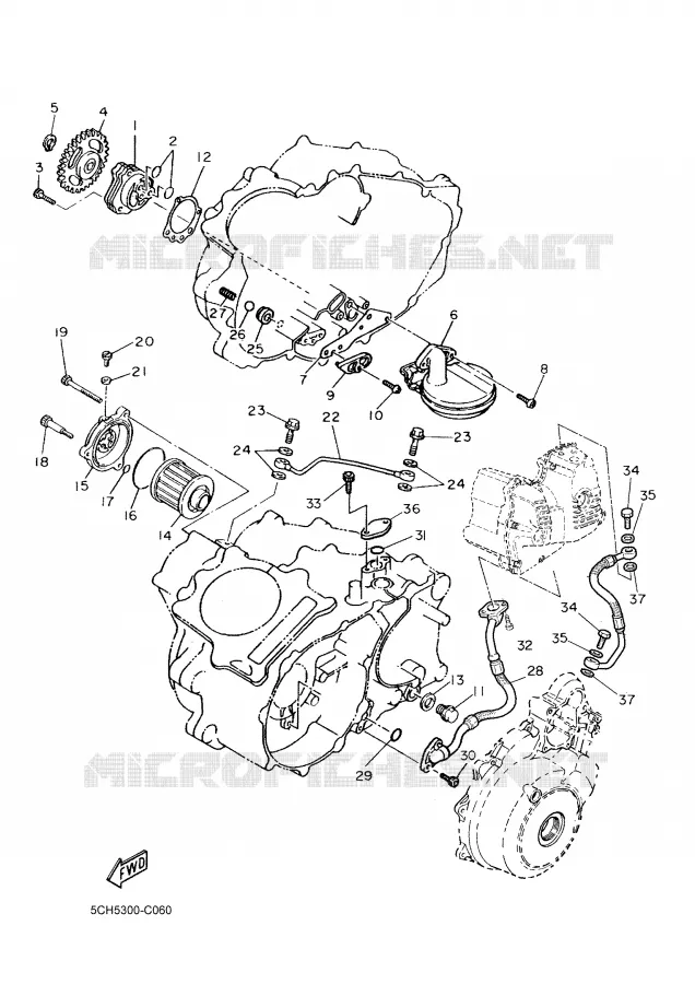 POMPE A HUILE Yamaha MOTO 600 2004 TTRE  TT600RE