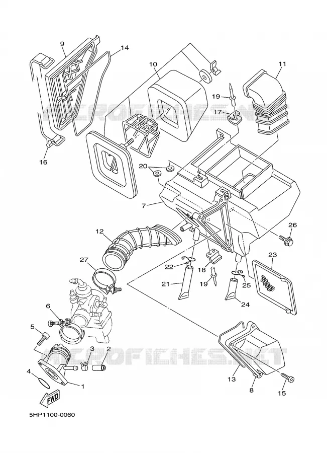 ADMISSION Yamaha MOTO 125 2005 TTR  TT-R125