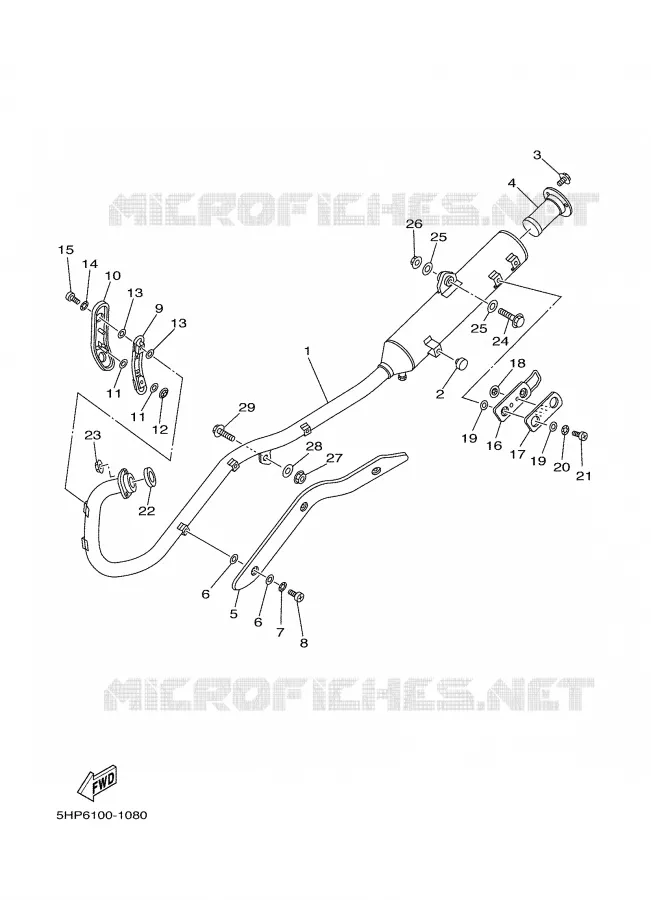 ECHAPPEMENT Yamaha MOTO 125 2006 TTRE  TTR125EV
