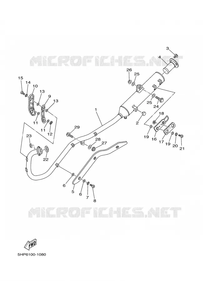 ECHAPPEMENT Yamaha MOTO 125 2007 TTRE  TTR125EW