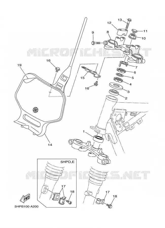 DIRECTION Yamaha MOTO 125 2002 TTR  TTR125L