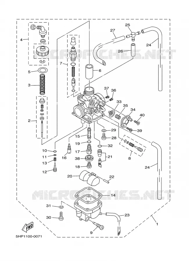 CARBURATEUR Yamaha MOTO 125 2006 TTR  TTR125LEV