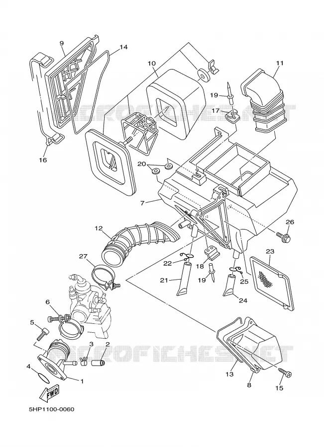 ADMISSION Yamaha MOTO 125 2000 TTR  TTR125LM