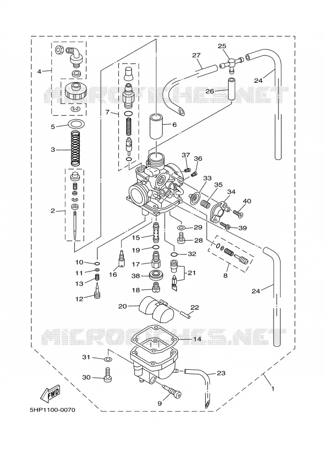 CARBURATEUR Yamaha MOTO 125 2000 TTR  TTR125LM