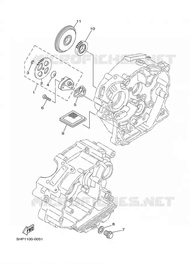 POMPE A HUILE Yamaha MOTO 125 2003 TTR  TTR125LR