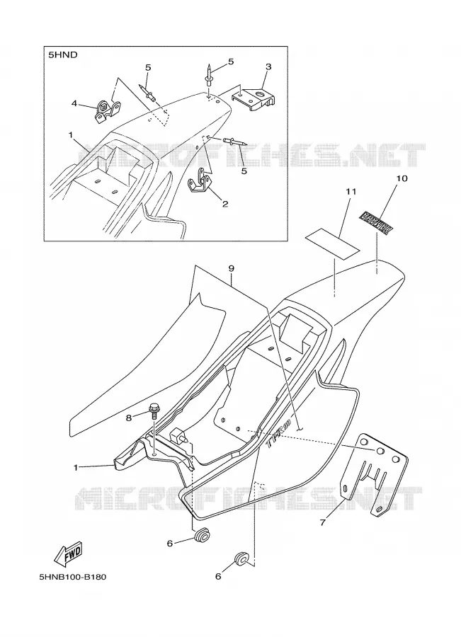 COUVERCLE LATERAL Yamaha MOTO 90 2003 TTR  TTR90
