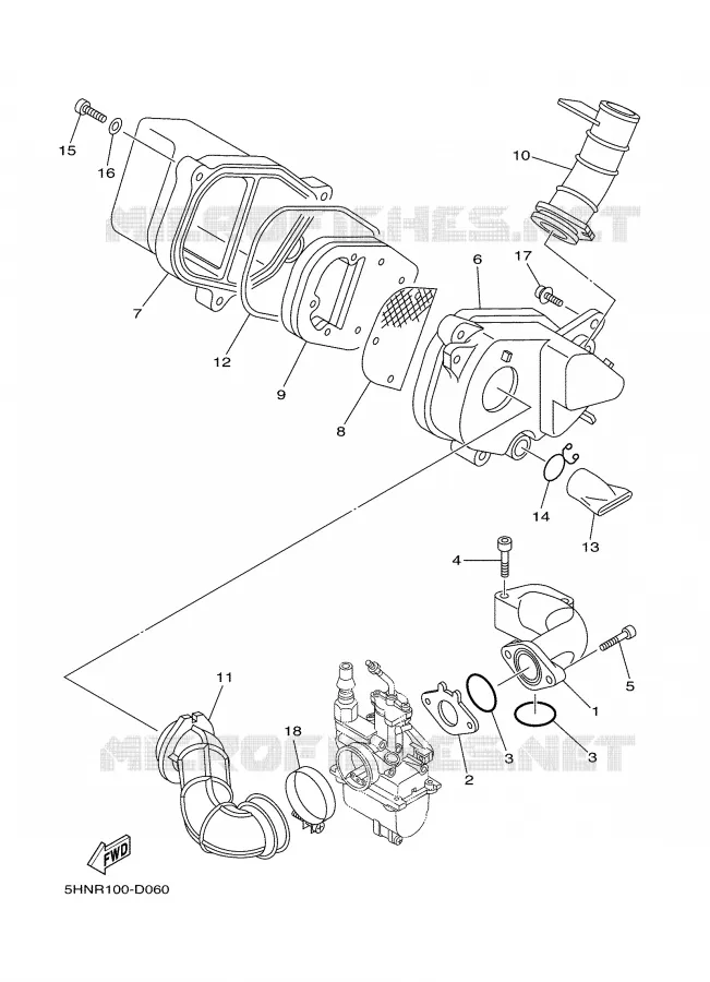 ADMISSION Yamaha MOTO 90 2005 TTR  TTR90