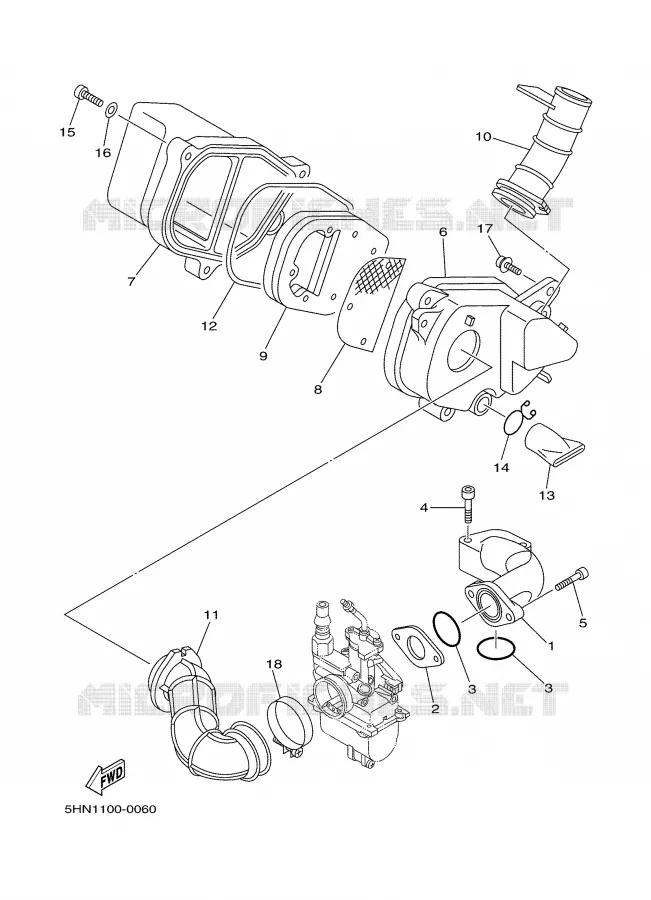 ADMISSION Yamaha MOTO 90 2003 TTRE  TTR90E