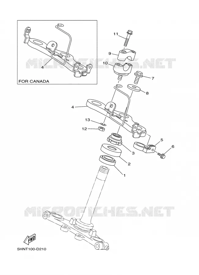 DIRECTION Yamaha MOTO 90 2006 TTRE  TTR90E
