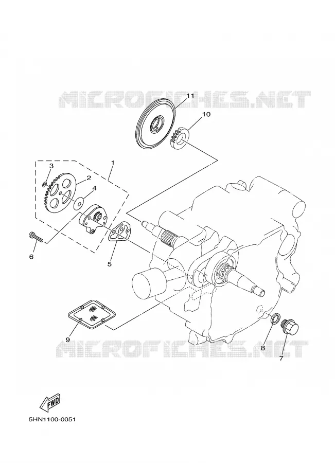 POMPE A HUILE Yamaha MOTO 90 2003 TTRE  TTR90ER