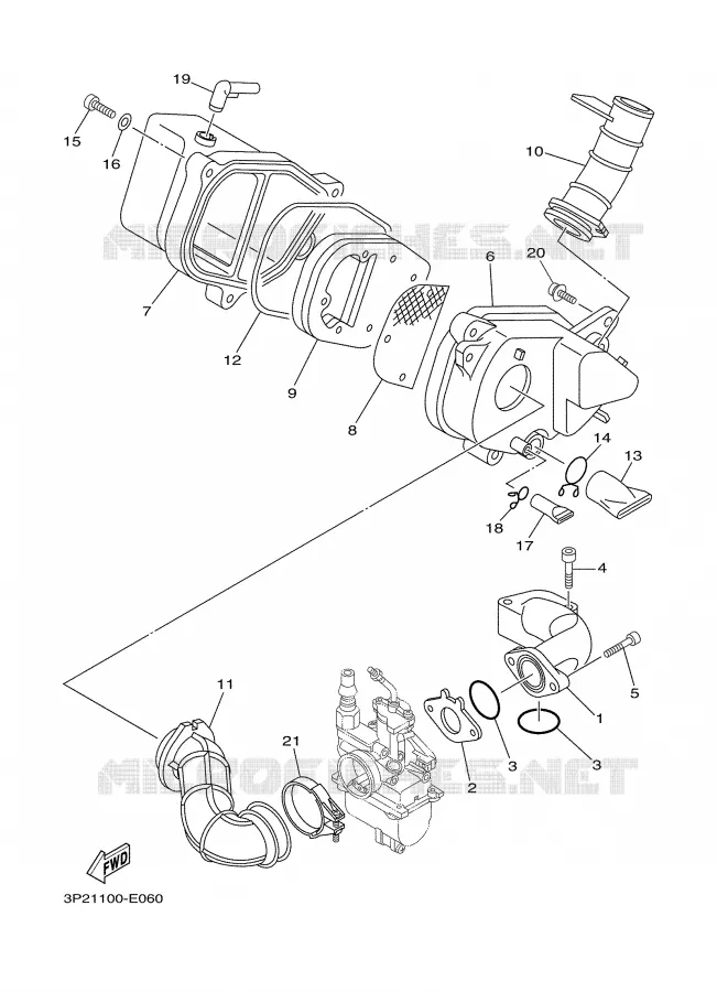 ADMISSION Yamaha MOTO 90 2006 TTRE  TTR90EV