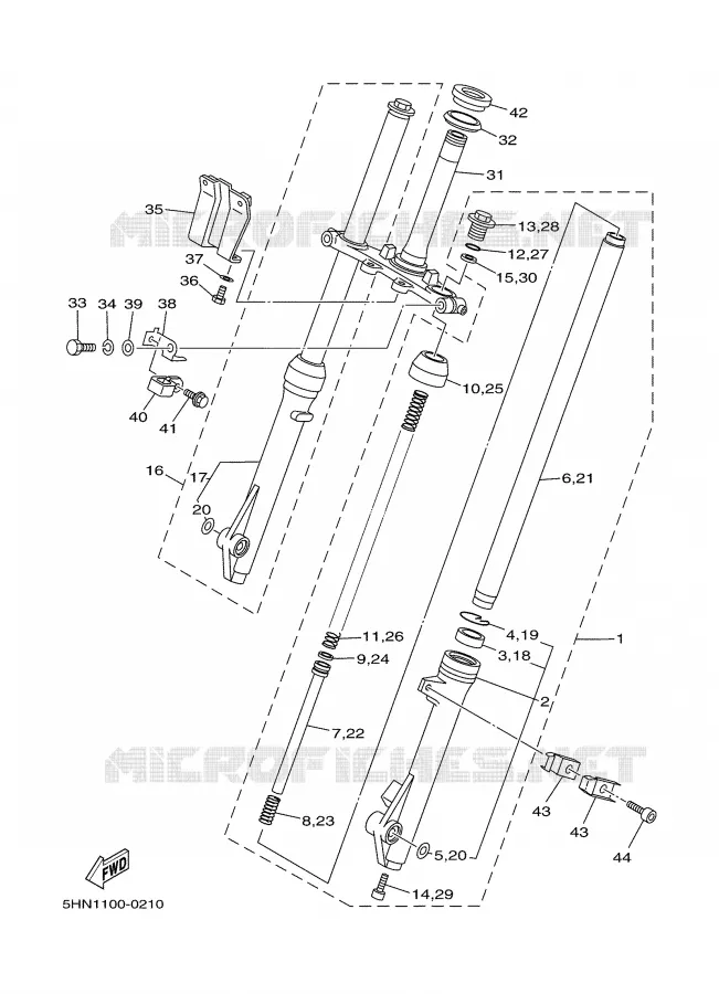 FOURCHE Yamaha MOTO 90 2000 TTR  TTR90M
