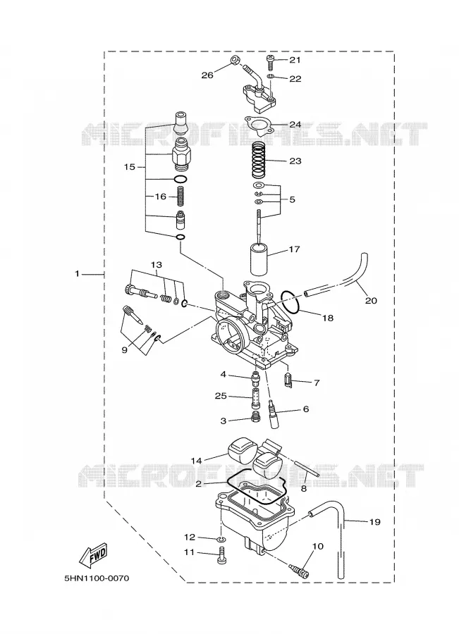 CARBURATEUR Yamaha MOTO 90 2000 TTR  TTR90M