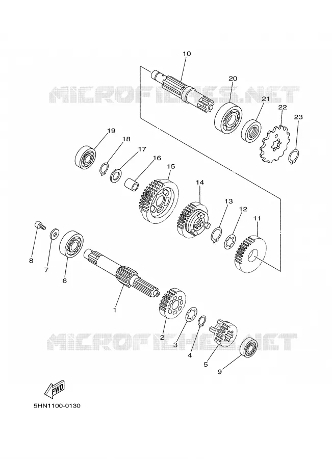 TRANSMISSION Yamaha MOTO 90 2000 TTR  TTR90MC