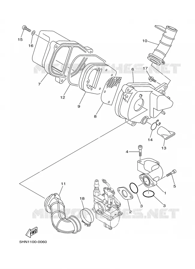 ADMISSION Yamaha MOTO 90 2004 TTR  TTR90S