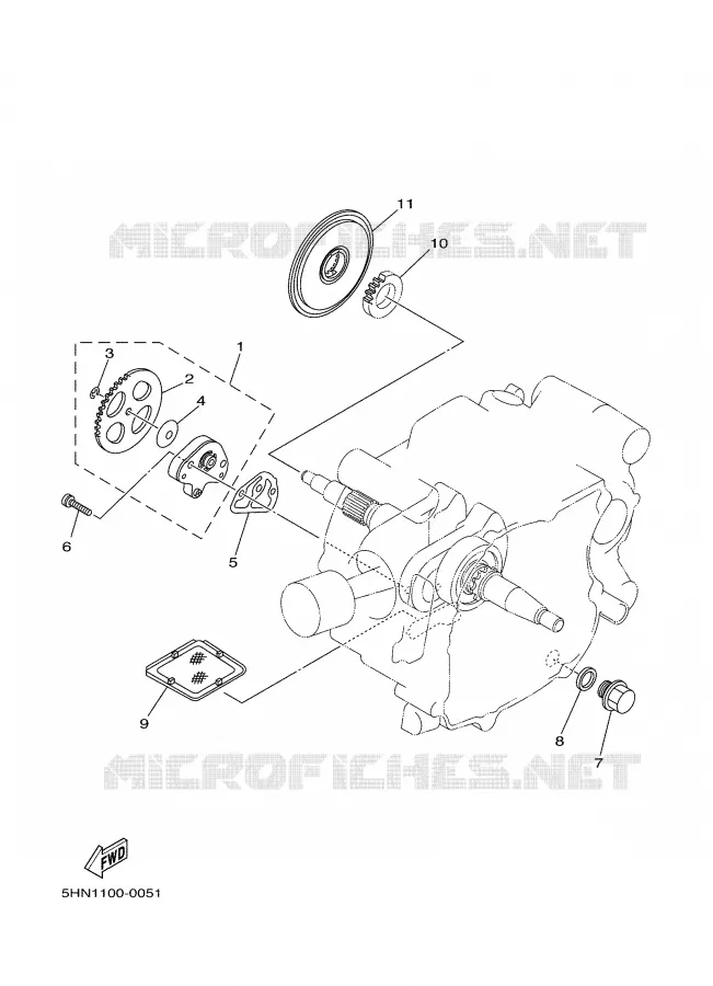POMPE A HUILE Yamaha MOTO 90 2006 TTR  TTR90V