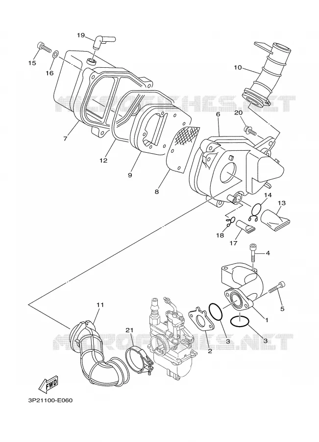 ADMISSION Yamaha MOTO 90 2006 TTR  TTR90V