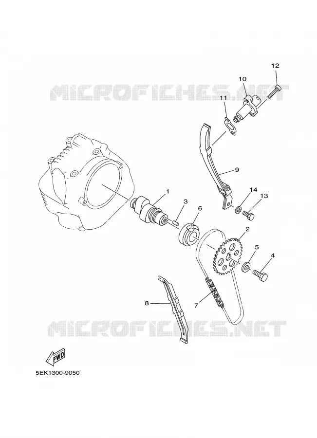 ARBRE A CAMES / CHAINE DE DISTRIBUTION Yamaha MOTO 125 2000 TW  TW125