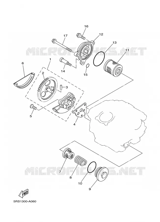 POMPE A HUILE Yamaha MOTO 125 2002 TW  TW125