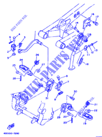 SUPPORT / REPOSE PIEDS pour Yamaha TY250Z de 1993