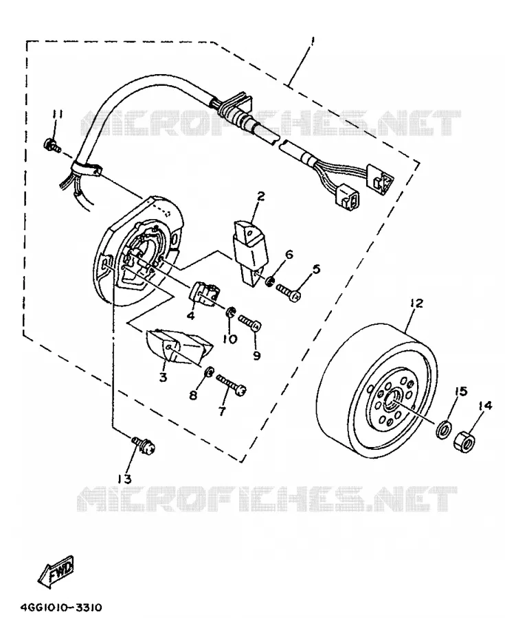 ALLUMAGE Yamaha MOTO 250 1994 TY  TY250Z