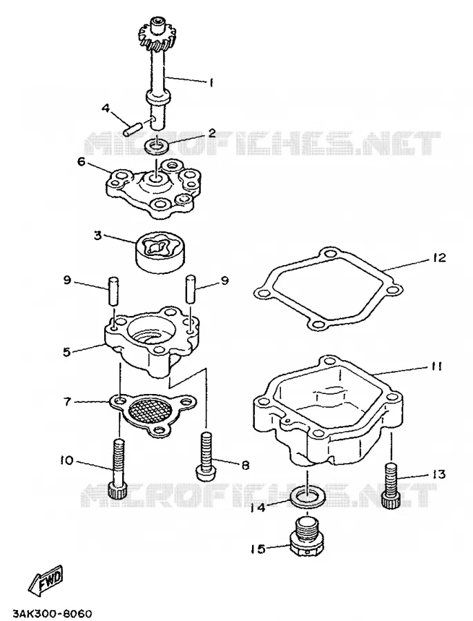 POMPE A HUILE Yamaha MOTO 250 1989 TZ  TZ250