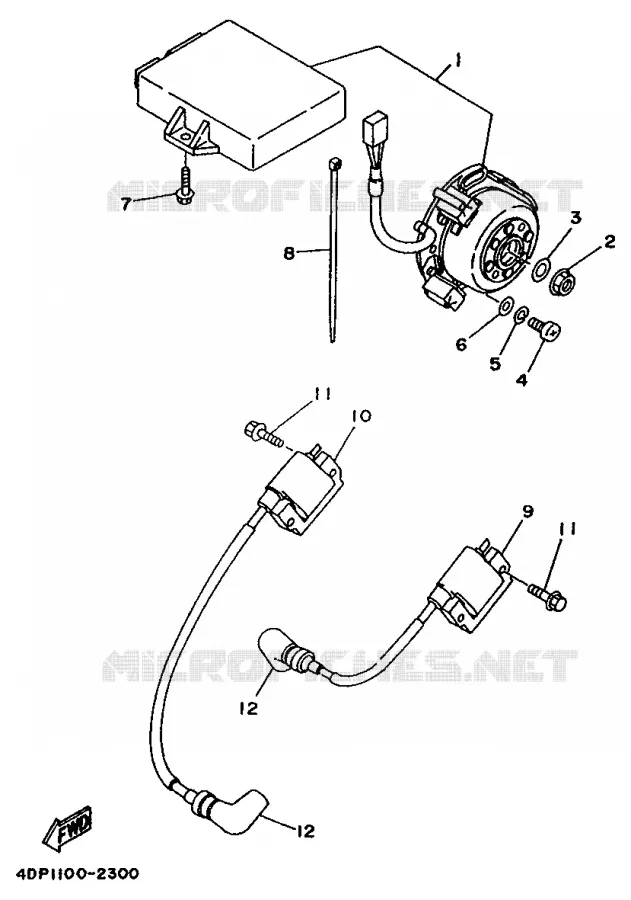 ALLUMAGE Yamaha MOTO 250 1994 TZ  TZ250