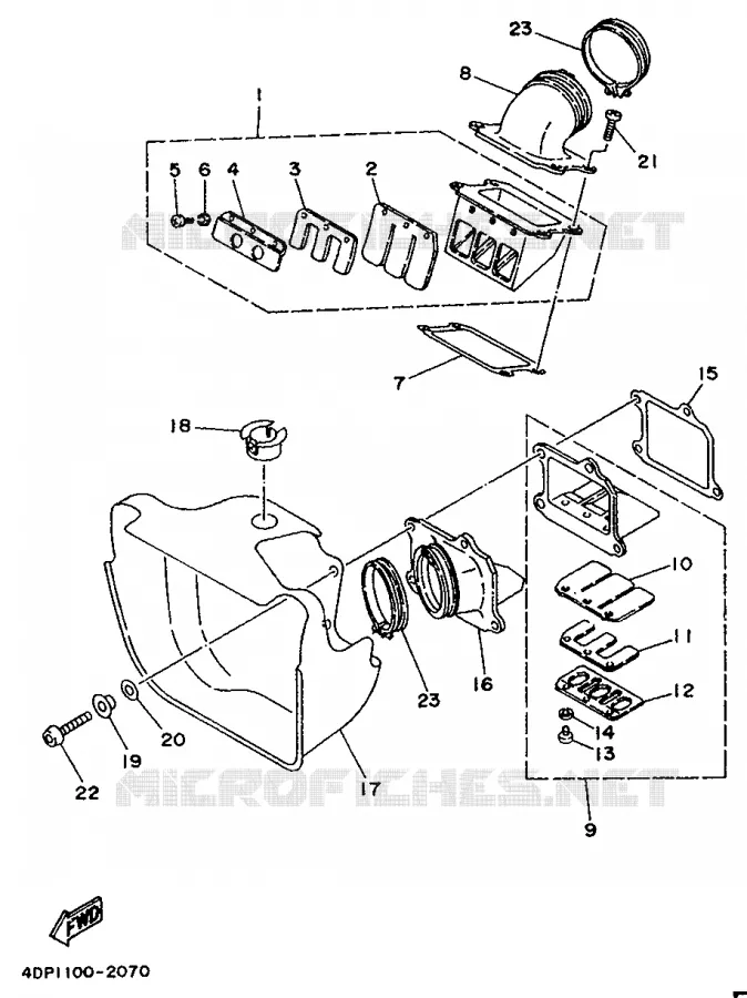 ADMISSION Yamaha MOTO 250 1994 TZ  TZ250