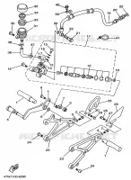 SUPPORT / REPOSE PIEDS pour Yamaha TZ250 de 1998