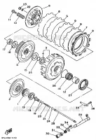 EMBRAYAGE DE DEMARREUR pour Yamaha TZ250 de 1998