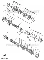 TRANSMISSION pour Yamaha TZ250 de 1998