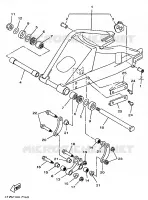 BRAS ARRIERE pour Yamaha TZ250 de 1998