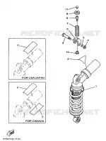 AMORTISSEUR ARRIERE pour Yamaha TZ250 de 1998