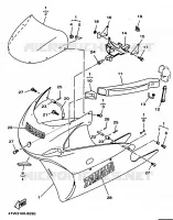 CARENAGES 1  pour Yamaha TZ250 de 1998