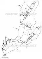 ECHAPPEMENT pour Yamaha TZ250 de 1998