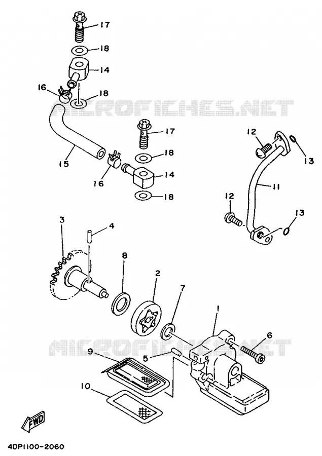 POMPE A HUILE Yamaha MOTO 250 1998 TZ  TZ250