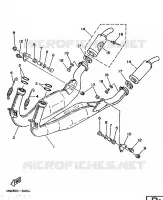ECHAPPEMENT pour Yamaha TZ250S de 1986