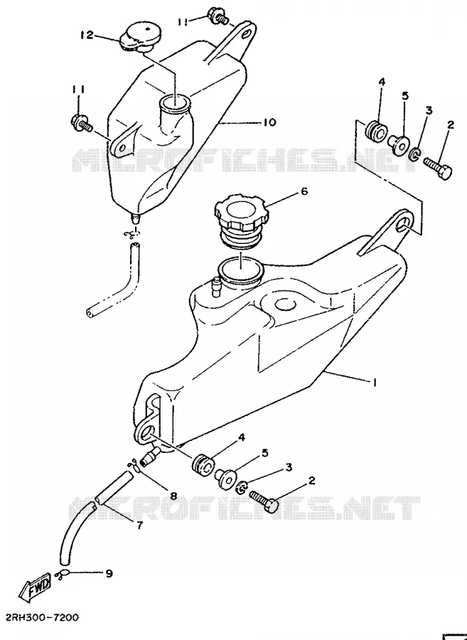 RESERVOIR D'HUILE Yamaha MOTO 125 1987 TZR  TZR125