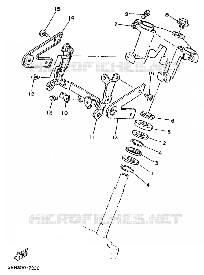 DIRECTION Yamaha MOTO 125 1987 TZR  TZR125