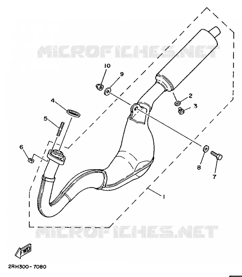 ECHAPPEMENT Yamaha MOTO 125 1992 TZR  TZR125