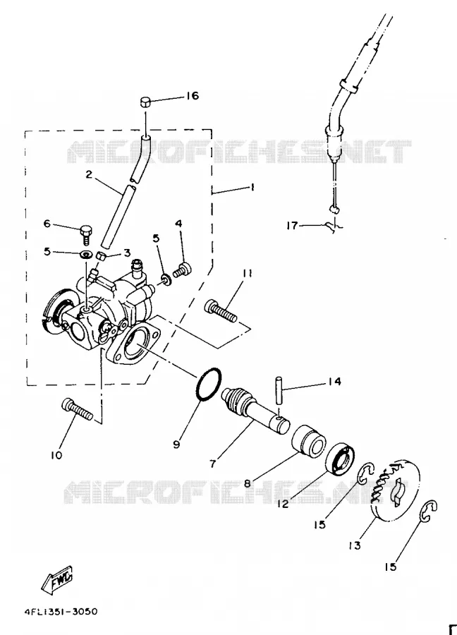 POMPE A HUILE Yamaha MOTO 125 1993 TZR  TZR125
