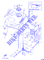 RESERVOIR A ESSENCE pour Yamaha TZR125 de 1993