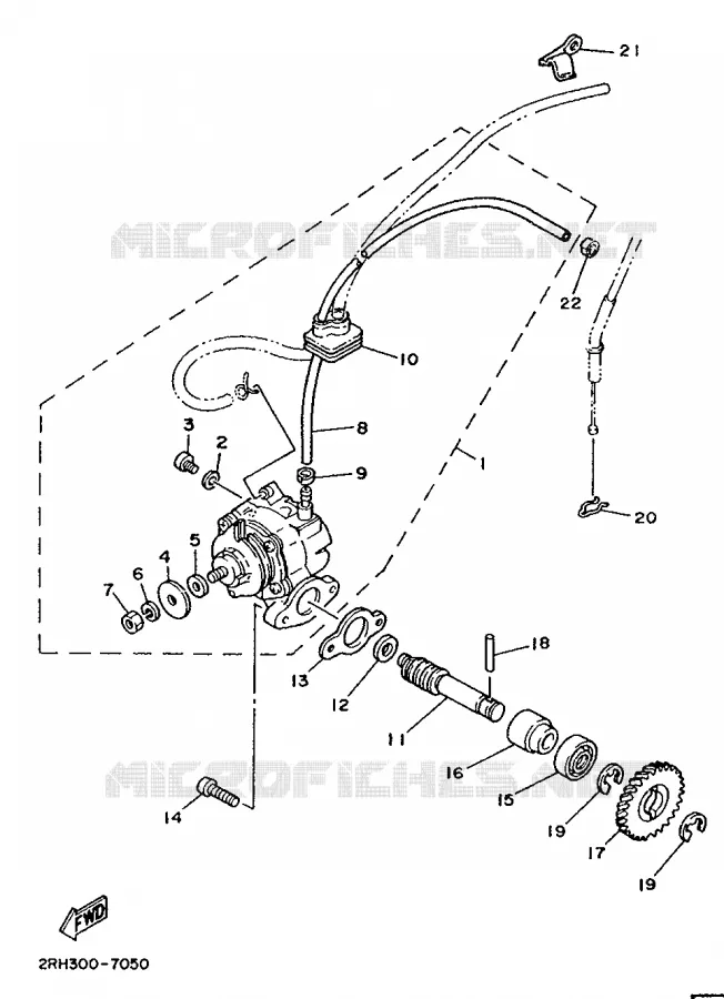 POMPE A HUILE Yamaha MOTO 125 1989 TZR  TZR125L