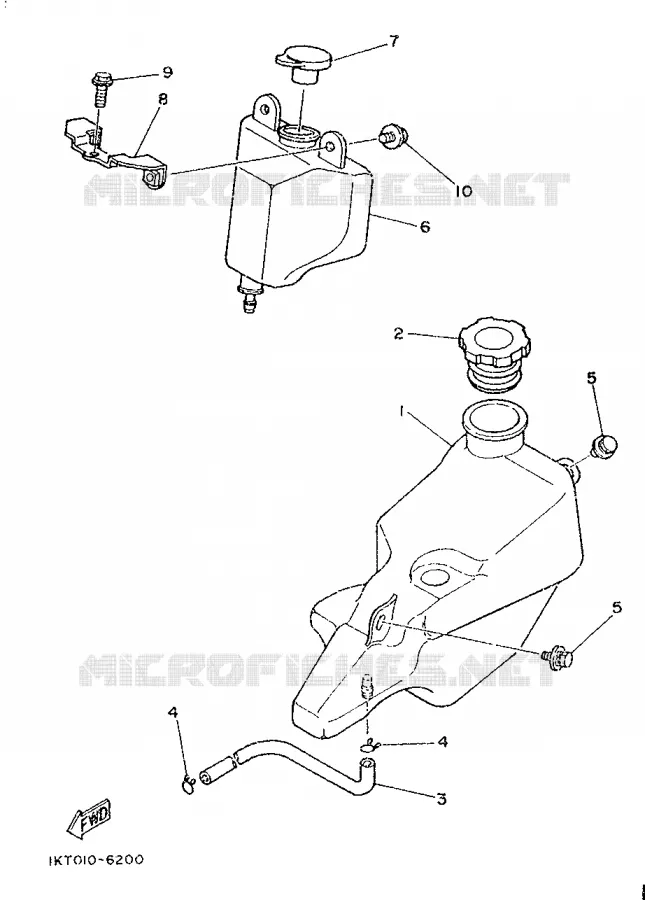 RESERVOIR D'HUILE Yamaha MOTO 250 1987 TZR  TZR250